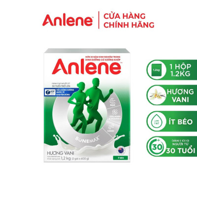 Sữa Bột Anlene Hương Vanilla (Hộp Giấy 1,2kg)