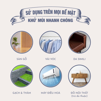 DD Xịt Khử Mùi Đa Năng ODOR ELIMINATOR - 1L - Chính Hãng Pháp