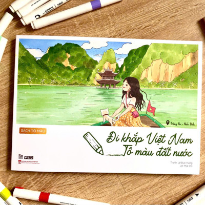 (Sách tô màu) ĐI KHẮP VIỆT NAM - TÔ MÀU ĐẤT NƯỚC - Lê Đức Hùng – Mai Chi - Tằm Books