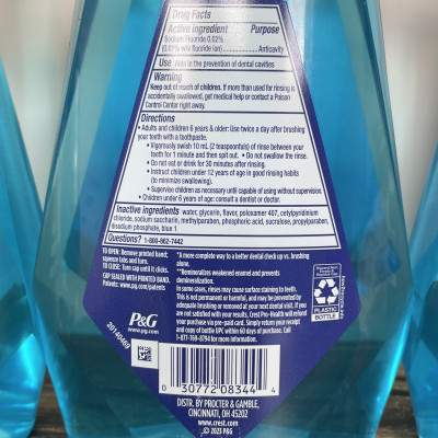 Set 3 chai Nước súc miệng Crest Pro-Health Advanced Multi Protection, Alcohol Free, 1Lx3