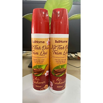 Xịt phòng tinh dầu trầm quế Bellhome 300ml