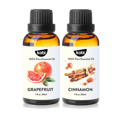 Combo tinh dầu xông phòng tinh dầu Bưởi Kobi + Quế Kobi(30ml) xông phòng ngủ, xịt thơm, khử mùi, kháng khuẩn giúp bạn thư giãn  