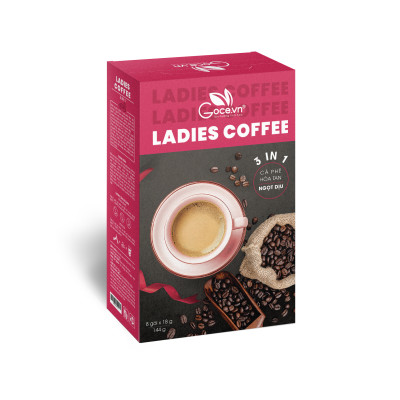 Ladies Coffee Goce - Cafe Nữ hòa tan 3 trong 1 - 144g (8 gói x 18g)
