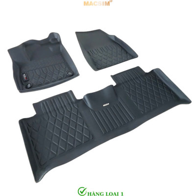 Thảm sàn sd Ford Territory nhãn hiệu Macsim Nhãn hiệu Macsim chất liệu nhựa TPE cao cấp màu đen