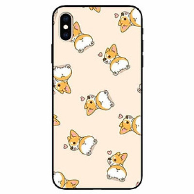 Ốp lưng dành cho Iphone Xs Max mẫu Cún Corgy Làm Kiểu
