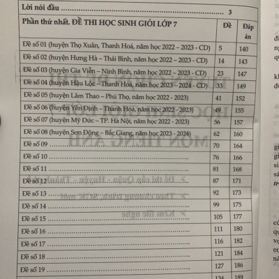 Sách - tuyển chọn đề thi học sinh giỏi môn tiếng anh 7