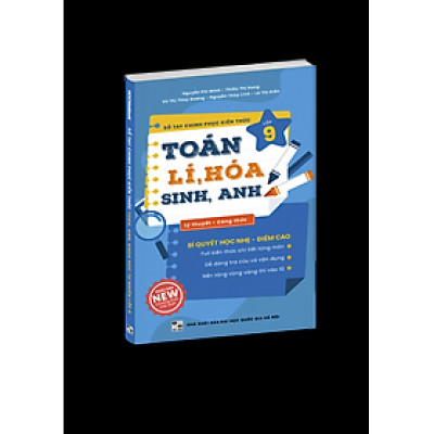 Sách - Sổ tay chinh phục kiến thức 5 môn Toán – Lí – Hóa – Sinh – Anh lớp 9 (HM)