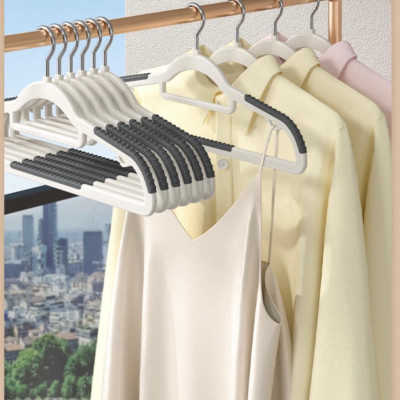 SET 10 Móc treo quần áo chống trượt xoay 360 đa năng chất nhựa cao cấp bền bỉ chịu được vật nặng