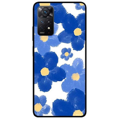 Ốp lưng dành cho Xiaomi Redmi Note 11 Pro mẫu Hoa Vẽ Xanh
