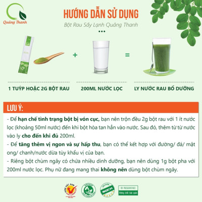 Rau Má Uống Liền Sấy Lạnh Nguyên Chất Hộp 6 Tuýp - Mát gan, detox, giảm mụn, giảm cân, giải nhiệt