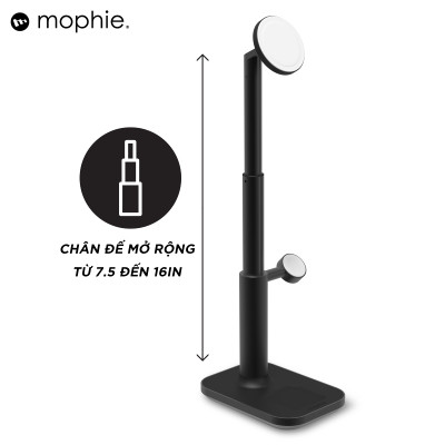Đế sạc đa năng Mophie 3in1 extendable, sạc nhanh 3 thiết bị, BH 2 năm 1 đổi 1 - Hàng chính hãng