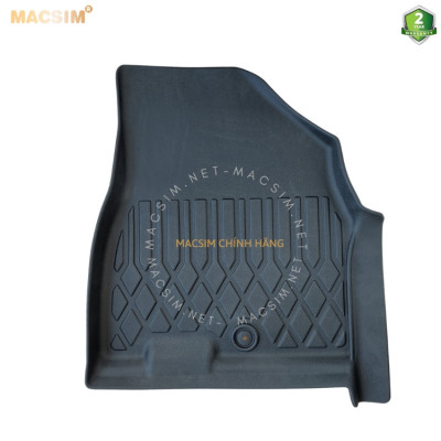 Thảm lót sàn xe ô tô Kia sedona ( 3 hàng ghế) Nhãn hiệu Macsim chất liệu nhựa TPE cao cấp màu đen