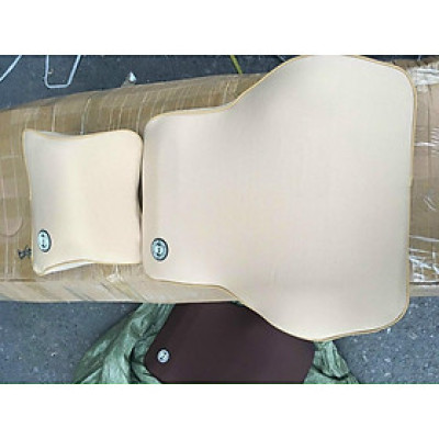 Gối Tựa Đầu, Gối Tựa Lưng Cao Su Non Cao Cấp Dùng Cho Xe Ô Tô gối công thái học, đảm bảo thoáng khí khi lái xe đường xa