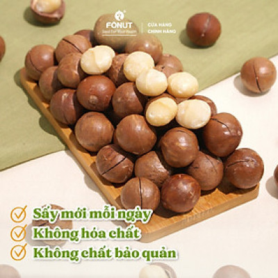 Hạt macca Úc nứt vỏ FONUT hũ 250g,500g