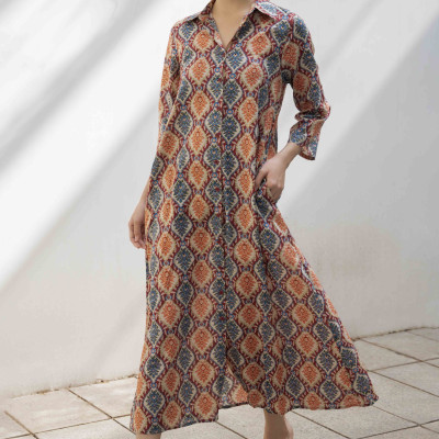 Đầm Sơ Mi Cotton Cao Cấp Luna Llena