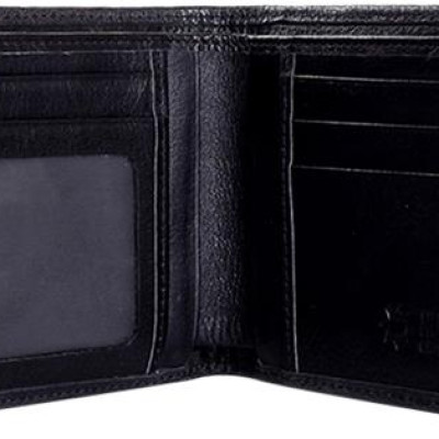 Ví Nam Da Cá Sấu Huy Hoàng HT2219 (12.5 x 10 cm) - Đen