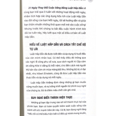 21 Ngày Thay Đổi Cuộc Sống Bằng Luật Hấp Dẫn