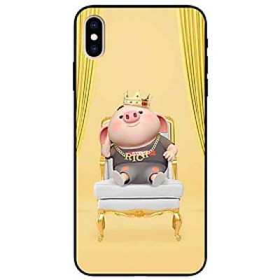 Ốp lưng in cho Iphone Xs Max Mẫu Heo Vua