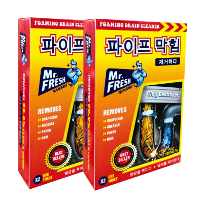 Combo 8 hộp 16 gói bột thông tắc làm sạch đường ống Hàn Quốc (100g/gói)