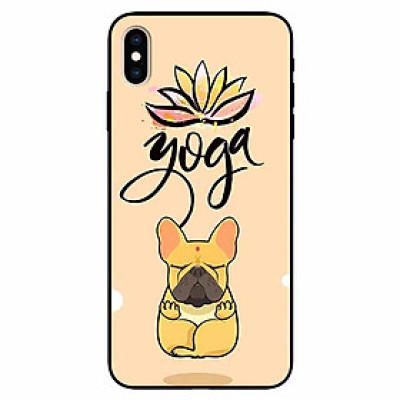Ốp lưng in cho Iphone X/ Xs Mẫu Cún Yoga