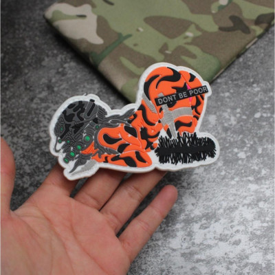 Patch_velcro nữ chiến binh PVC dán quần áo_ba lô_túi xách