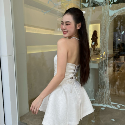 DOTTIE - Đầm mini cúp ngực vải gấm - D0556