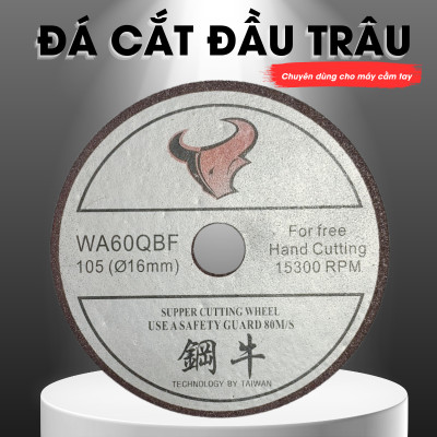 (Combo 5 Viên) Đá Cắt Sắt Đầu trâu Bạc 105x1x16mm Cắt Sắc Bén, Bền Bỉ, Ít Hao Mòn Và Độ Chính Xác Hoàn Hảo | TOPWIN Official Store