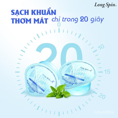 Nước súc miệng bỏ túi OKINA dòng LONG SPIN X Nhật Bản hương Bạc Hà – Hộp 42 hũ x 14ml