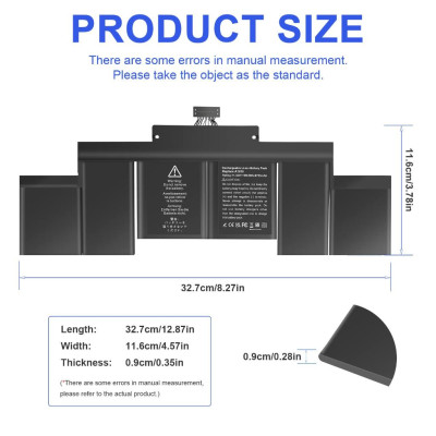 Pin Tương Thích Cho Macbook Pro Retina 15 Inch A1398 ( 2013-2014 ) TEEEMO PC Hàng Nhập Khẩu New Seal