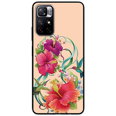 Ốp lưng dành cho Xiaomi Redmi Note 11 5G - Redmi Note 11T - Redmi Note 11S - Hoa Bụt Nền Da