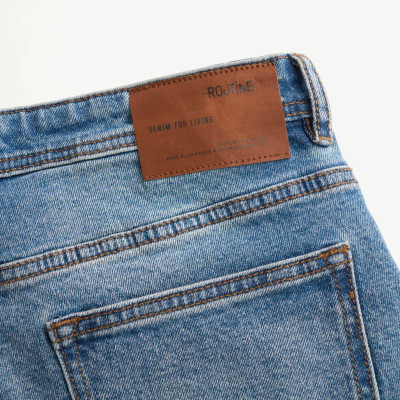 Quần jean nam màu Xanh Form Slim - RT 10S25DPA003 | ROUTINE CÀ MAU