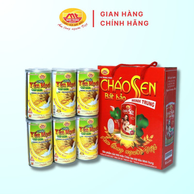 Cháo yến mạch cốt dừa Minh Trung 365g - Cháo YMCD 6 (combo 6 lon)