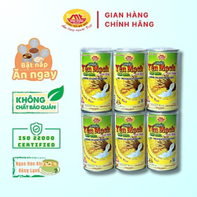 Cháo yến mạch cốt dừa Minh Trung 365g - Cháo YMCD 6 (combo 6 lon)