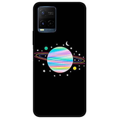 Ốp lưng dành cho Vivo Y21 - Vivo Y21s mẫu Vệ Tinh Nền Đen
