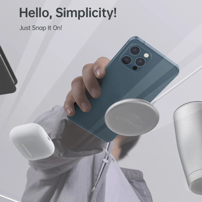 Đế sạc không dây Mag-safe Choetech T580 dùng cho Ip và tai nghe có chuẩn sạc QI (Hàng chính hãng)