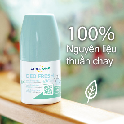 Lăn khử mùi STANHOME FAMILY EXPERT Deo Fresh 50ml - Không cồn, hương biển tươi mát dành cho da nhạy cảm