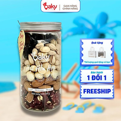 Hạt Hỗn Hợp Oaky 500g (Size Lớn) - Nhập Khẩu Mỹ & Úc, Ăn Vặt Healthy, Giàu Dinh Dưỡng