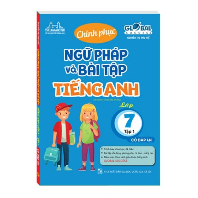 Sách - Combo 2 cuốn GLOBAL SUCESS - Chinh phục ngữ pháp và bài tập tiếng anh lớp 7 tập 1 + tập 2 (có đáp án)