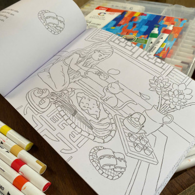 (Sách tô màu) ĐI KHẮP VIỆT NAM - TÔ MÀU ĐẤT NƯỚC - Lê Đức Hùng – Mai Chi - Tằm Books