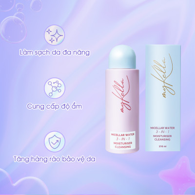 Nước Tẩy Trang myKella Làm Sạch Hoàn Hảo Lớp Trang Điểm, Dưỡng Da Khỏe Mạnh & An Toàn Cho Mọi Loại Da