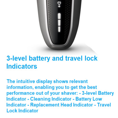 Máy cạo râu khô và ướt Aquatec cao cấp Philips Norelco S5940/88 Tích hợp sạc nhanh (HÀNG NHẬP KHẨU)