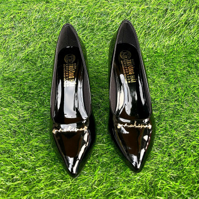 Giày cao gót TRường Hải màu đen, hồng CG125 - 7cm da bóng