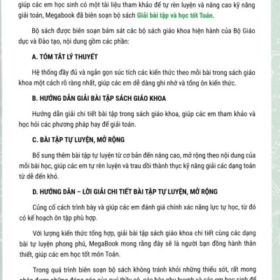 Giải Bài Tập Và Học Tốt Toán 6 - Tập 2 (Theo Sách Giáo Khoa Chân Trời Sáng Tạo)_MEGABOOK