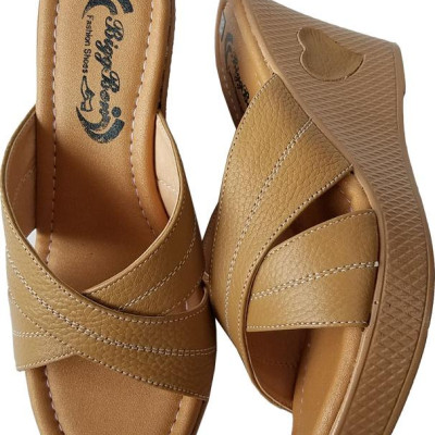 Dép Nữ Đế Xuồng BIGGBEN Da Bò Thật DX21