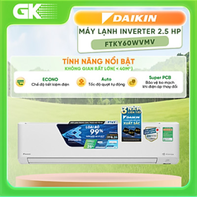 Máy Lạnh Daikin inverter 2.5 HP FTKY60WVMV - Chỉ giao tại HCM