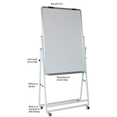 Bảng Flipchart chân gấp viết bút lông từ Laminate KT 80x120cm