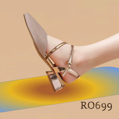 Giày bệt nữ quai sau ROSATA RO699 - 3p - Hồng - HÀNG VIỆT NAM - BKSTORE