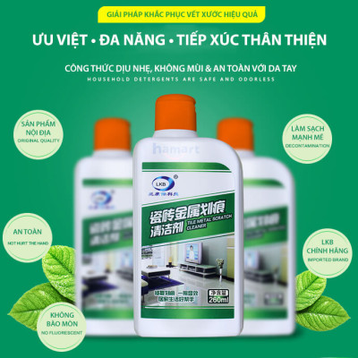 Dung Dịch Làm Sạch Vết Xước Sàn Gạch Men Lát Nền Nhà LKB 260ml Tẩy Mạnh Mẽ Hiệu Quả Tiện Lợi