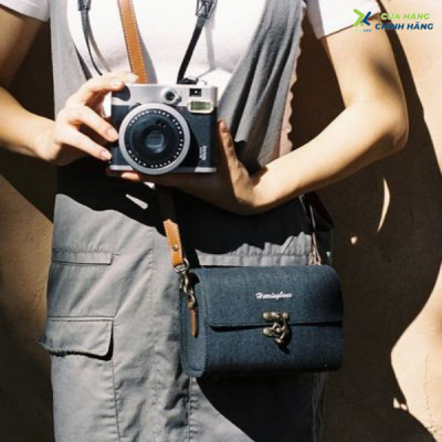 Túi máy ảnh Herringbone Tiny Mellow Canvas - Khaki color