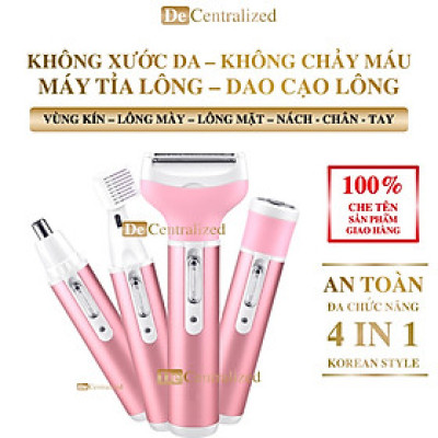 Dao Cạo Lông VùngKín, Cắt, Tỉa Lông Đa Năng 4in1 Đa Năng Tiện Dụng Cho Nam Và Nữ có che tên sản phẩm